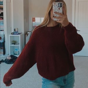 Red sweater